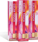 Imagem com emabalagem de 3 produtos color touch