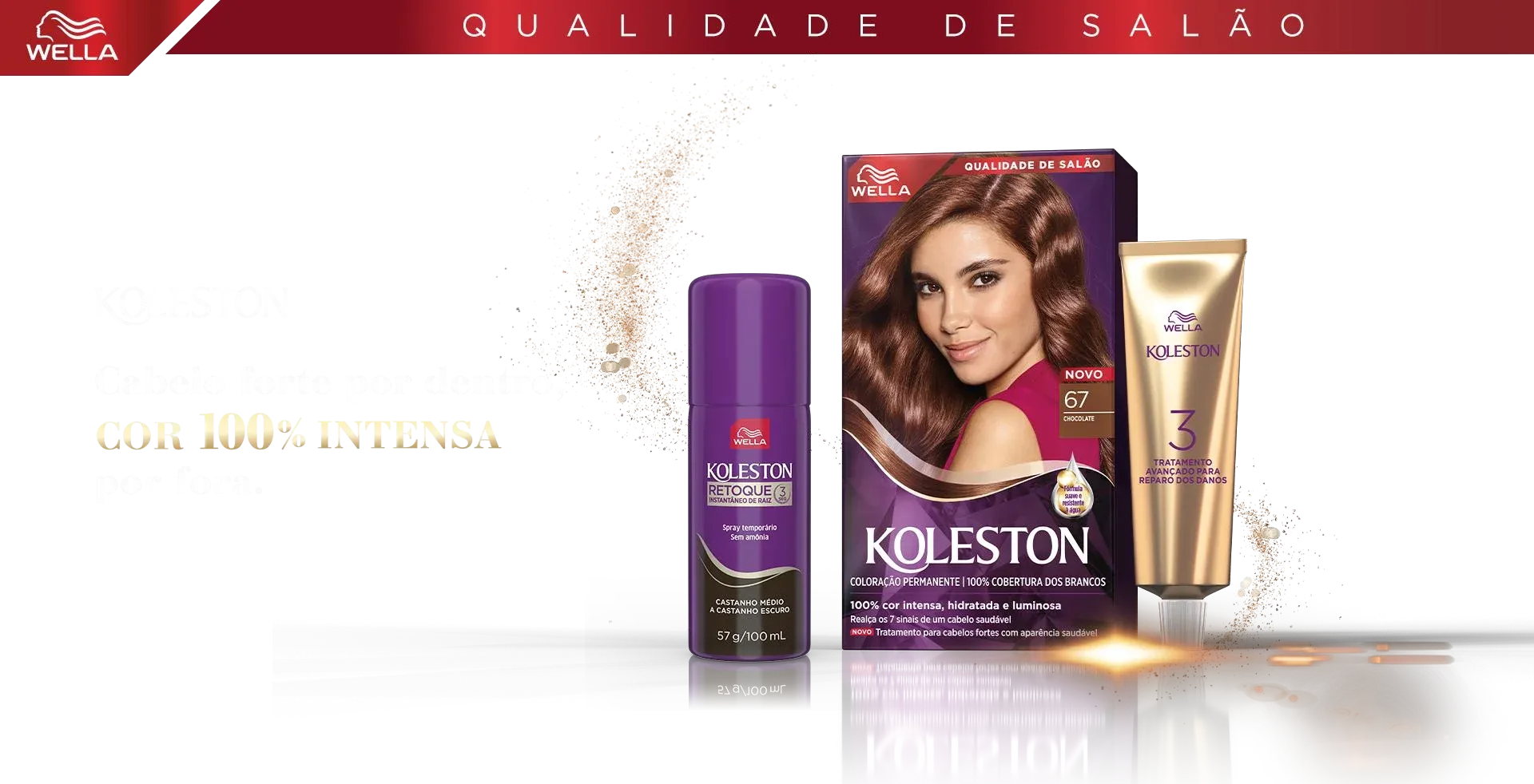 Cabelo forte por dentro, cor 100% intensa por fora. | Wella Koleston